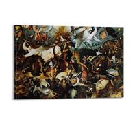 KANGZENG Póster artístico de Pieter Bruegel The Elder Painter Works (La caída de los ángeles rebeldes) para pared, lienzo de pergamino, para decoración del hogar, 40 x 60 cm