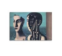 KANGZENG René Magritte Painter Works (El doble secreto) pósteres artísticos en lienzo para pared, impresión moderna, 20 x 30 cm