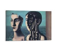 KANGZENG René Magritte Painter Works (El doble secreto) pósteres artísticos para pared, dormitorio, impresiones para decoración del hogar, lienzo para colgar, 40 x 60 cm