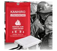 kanhiro Manta contra incendios, manta de supresión de incendios de emergencia para el hogar y la cocina, manta de fibra de vidrio preparada para incendios, héroe ideal para la escuela, chimenea,