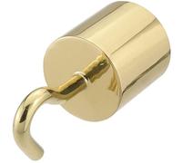 Kanirope Tapa con gancho de latón brillante para pasamanos de 38 mm de diámetro y 40 mm de diámetro