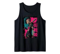 Kanji de Street Warrior Girl Camiseta sin Mangas