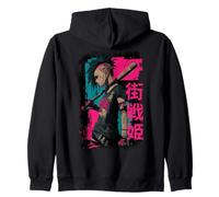 Kanji de Street Warrior Girl Sudadera con Capucha
