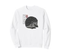 Kanji Japanese Traditional Art Retro Hedgie Animal Lover Sudadera