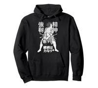 Kanji japonés con Pesas Rusas Samurai Warrior Gym Sudadera con Capucha