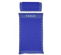 Kanjo Juego de alfombrillas y almohadas de acupresión premium para aliviar el dolor de espalda y aliviar el dolor de cuello, con almohada de espuma viscoelástica, apto para FSA, incluye bolsa de