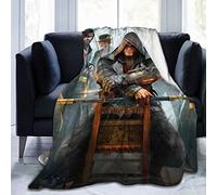 KANKANHAHA Famous Assassin's Creed - Manta de cama ultra suave de micro flano para sofá, silla, sala de estar, negro, 80"x60"