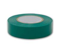 Kanlux Cinta aislante verde de 20 x 19 mm para electricistas, cinta de reparación, cinta selladora de alta flexibilidad y fuerza adhesiva para aislar y marcar