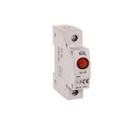 Kanlux - Indicador luminoso espía LED de presencia de red de cuadro, color rojo, barra Din LED Kli-r