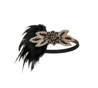 KANLVU Años Locos Tocados De Corista con Lentejuelas Brillantes Tocado De Plumas para Fiestas Clandestinas, Sesiones Fotográficas Halloween Mujeres Diadema De Fiesta