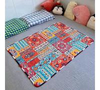 KANLVU Doble Cara AlgodóN Puro Impermeable Empapadores Cama Adultos Lavable Reutilizable Absorbentes para Incontinencia Protector De Cama(B)