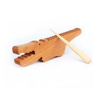 KANLVU Hecho A Mano Madera Guiro Instrumento Musical, Tradicional Percusión Latinos Con Raspador Para Principiantes Interpretaciones Musicales