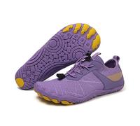 KANLVU Tai Chi Zapatos Cómodos Zapatos Descalzos para Mujer Zapatillas Kung Fu Artes Marciales Zapatos De Conexión A Tierra con Suela Flexible, Parte Superior Transpirable(Purple,37 EU)
