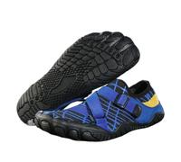 KANLVU Tai Chi Zapatos para Mujer Cinco Dedos Zapatillas Kung Fu para Hombre Suela Blanda, Zapatillas De Gimnasia para Yoga, Entrenamiento En El Gimnasio(Azul,41 EU)