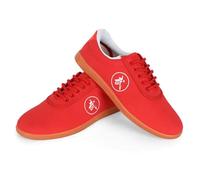 KANLVU Zapatillas De Kung Fu para Hombres Y Mujeres Tradicionales Artes Marciales Tai Chi Zapatos con Suela Antideslizante Y Tejido Transpirable Zapatillas De Gimnasia(Red,36 EU)