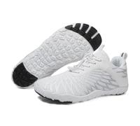 KANLVU Zapatos Ligeros Descalzos para Mujer, Zapatos De Artes Marciales para Hombre Antideslizantes Tai Chi Zapatillas Kung Fu para Yoga, Zapatillas para Correr(Blanco,36 EU)