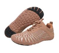 KANLVU Zapatos Ligeros Descalzos para Mujer, Zapatos De Artes Marciales para Hombre Antideslizantes Tai Chi Zapatillas Kung Fu para Yoga, Zapatillas para Correr(Brown,37 EU)