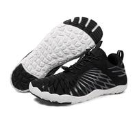 KANLVU Zapatos Ligeros Descalzos para Mujer, Zapatos De Artes Marciales para Hombre Antideslizantes Tai Chi Zapatillas Kung Fu para Yoga, Zapatillas para Correr(Negro,44 EU)