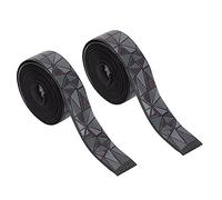Kannlbaox 2 Roll CX - 86 Bicycle Anti Skid Handlebar Tape, Road Bike Bar Wrap with Breathable Elastic Cloth and Silicone Grip, Shock Absorbing Damping Tape for Comfortable Secure Cycling on (Negra)