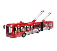 Kannlbaox Electronic City Bus Toy for Kids, Inertia Powered Toy Bus Car with Music Lights and Opening Door, Educational Interactive Bus with Sound Effects for Children Under 14 Years
