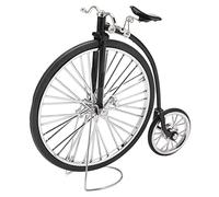 Kannlbaox Model Black Big Small Wheels Retro Design Alloy Material Toy Bike Ornament for Tables Bookshelves