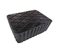 Kanoauo Bloque de goma para coche, base de elevación cuadrada para vehículos, bloques de apoyo antideslizantes para subsuelos en taller y área del hogar