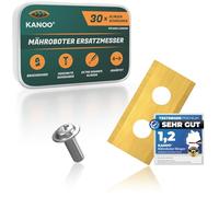 kanoo® Cuchillas para robots cortacésped, 30 cuchillas de repuesto de titanio para el cortacésped Worx Landroid - cuchillas de alta calidad - láminas de recambio para cortacéspedes robóticos