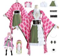 Kanroji Mitsuri CosplayDisfraz De Anime Completo Con Peluca Para Disfraz De Halloween