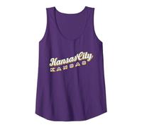 Kansas City (Kansas) Camiseta sin Mangas, Mujer, Morado, M
