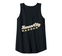 Kansas City (Kansas) Camiseta sin Mangas, Mujer, Negro, S