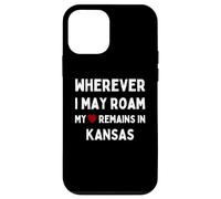 Kansas Dondequiera que pueda vagar mi corazón permanece en Kansas Carcasa para iPhone 12 mini