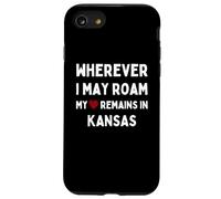 Kansas Dondequiera que pueda vagar mi corazón permanece en Kansas Carcasa para iPhone SE (2020) / 7 / 8