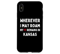 Kansas Dondequiera que pueda vagar mi corazón permanece en Kansas Carcasa para iPhone XS Max