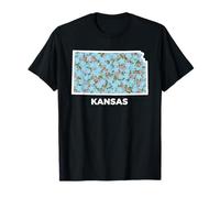 Kansas Forget Me Not Flower Floral State Camiseta