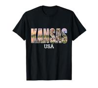Kansas State USA Kansas Vacaciones KC Kansas City Vintage Camiseta