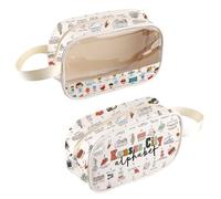 Kansas Travel Gift Kansas City Alphabet - Bolsa de cosméticos transparente para amantes de Kansas, regalo para viajeros, Kan-citybag