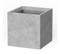 Kante Maceta Cuadrada Ligera y Moderna, Elegante Maceta de jardín Hecha a Mano para Uso en Interiores y Exteriores, hormigón Natural, 10 x 10 x 10 Pulgadas