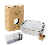 Kantine 51° Nord ® - Caja de almuerzo clásica (800 ml, acero inoxidable, 2 compartimentos, con mamparo flexible