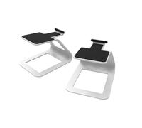 Kanto SE2 - Soportes elevados de altavoces de escritorio para altavoces pequeños y monitores de estudio compactos de 2 a 3 pulgadas | 3.8 pulgadas de alto | Soporta 7 libras | Acolchado de silicona de