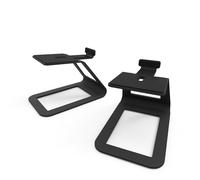 Kanto SE4 - Soportes elevados de altavoces de escritorio para altavoces medianos y monitores de estudio de tamaño mediano de 3 a 4 pulgadas | 5.6 pulgadas de alto | Soporta 9 libras | Acolchado de
