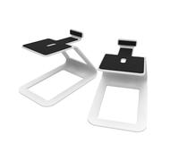 Kanto SE4 - Soportes elevados para altavoces de escritorio para altavoces medianos y monitores de estudio de tamaño mediano de 3 a 4 pulgadas | 5.6 pulgadas de alto | Soporta 9 libras | Acolchado de