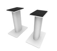 Kanto SP9W - Set de 2 soportes de escritorio para altavoces de estantería pequeños y medianos y monitores de estudio compactos de 5 a 10 cm, 21 cm de altura, blanco