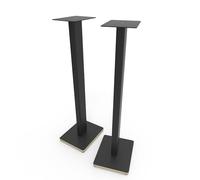 Kanto ST34P - Soportes universales para altavoces de suelo de 34 pulgadas para altavoces de estantería de hasta 13,6 kg, sonido mejorado, gestión de cables ocultos, diseño atemporal, acero negro con