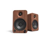 Kanto YU4 140W Powered Bookshelf Speakers with Bluetooth and Phono Preamp | Walnut | Pair