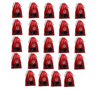 KANUSHI Industries - Juego de 24 bolsas/bolsas/organizadores para zapatos, color rojo, estándar, zapatos 24 rojos, color rojo, Rojo, Standard, ZAPATO-24-ROJO-GANADOR, Rojo, Standard, ZAPATO-24