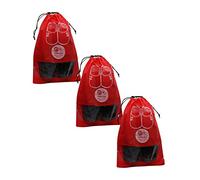 KANUSHI Industries - Juego de 3 fundas para zapatos, color rojo, estándar, Red, Estándar