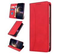 KANVOOS Funda para Google Pixel 7, Funda Tapa Libro Movil de Cuero PU [Ranura para Tarjeta], Flip Case Billetera Carcasa para Google 7 (Rojo)