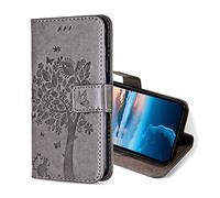 KANVOOS Funda para OPPO A9 2020 / OPPO A5 2020, Funda Tapa Libro Movil de Cuero PU, Ranura para Tarjeta Plegable Billetera Carcasa para OPPO A9 2020 / A5 2020 (Gris)