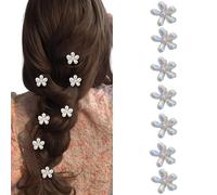 KANXINR 7 pinzas pequeñas de perlas hechas a mano para mujeres y niñas, accesorios para el cabello