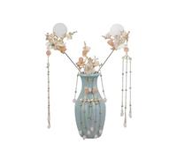KANXINR Accesorios para el pelo de hada de princesa, horquilla china antigua, juego de borlas largas exquisitas hechas a mano de aleación Hanfu, pinzas clásicas para el pelo